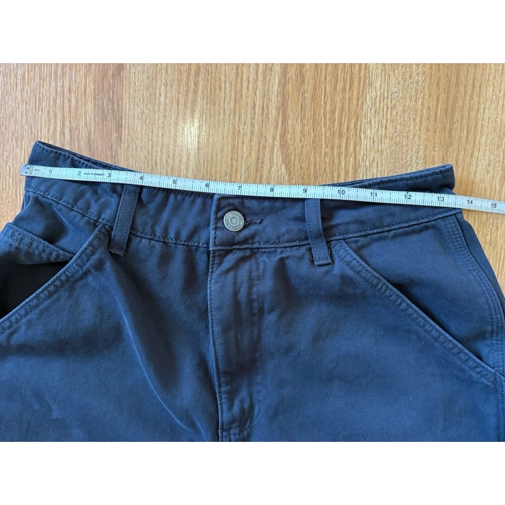 ASOS Navy Blue High Rise Slouchy Straight Leg Pants Size 4 - Picture 4 of 8